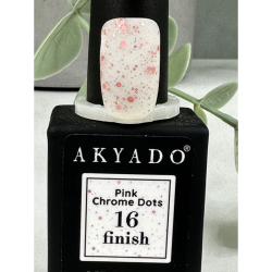 Top Coat 16 Point Rose-Chrome 10g Akyado