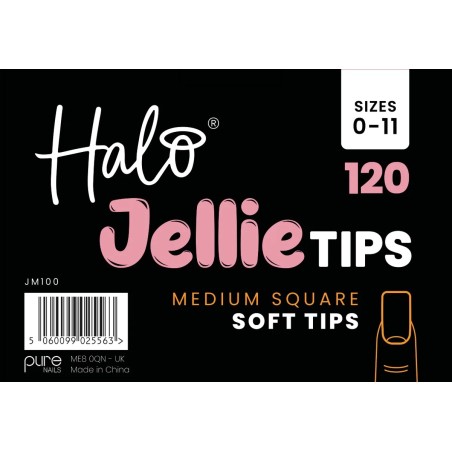 Halo Jellie Tips Carré Medium x 120 Size 0-11