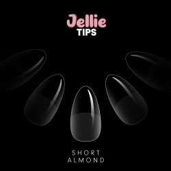 Halo Jellie Tips Short ALMOND clear x 120 Size 0-11