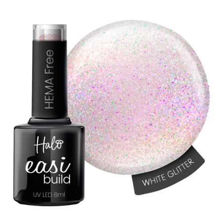 Halo GEL EasiBuild HEMA-Free White Glitter 8ml