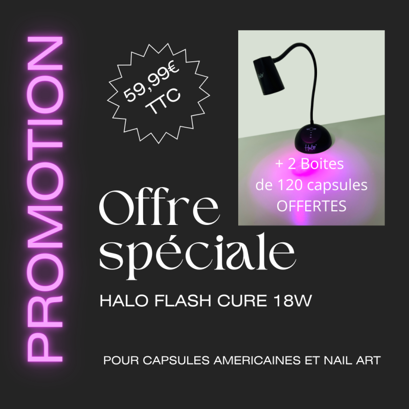 OFFRE Halo Jellie Tips Flash Cure  Nail Lamp