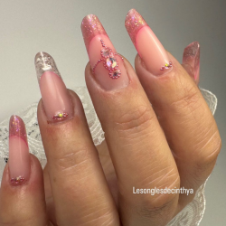 Halo EasiBuild Pink Glitter Builder Gel 8ml