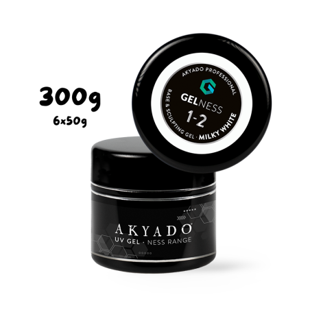 GelNess white milky 300g 6x50g Akyado