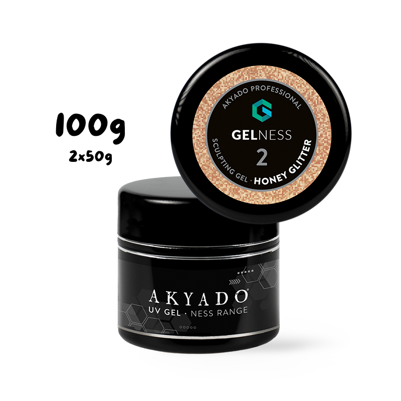 GelNess Honey Glitter 100g 2x50g Akyado