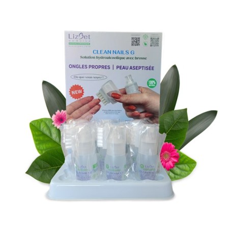 Présentoir Clean Nails G 30ml Lizbet - Blanchissant ongle