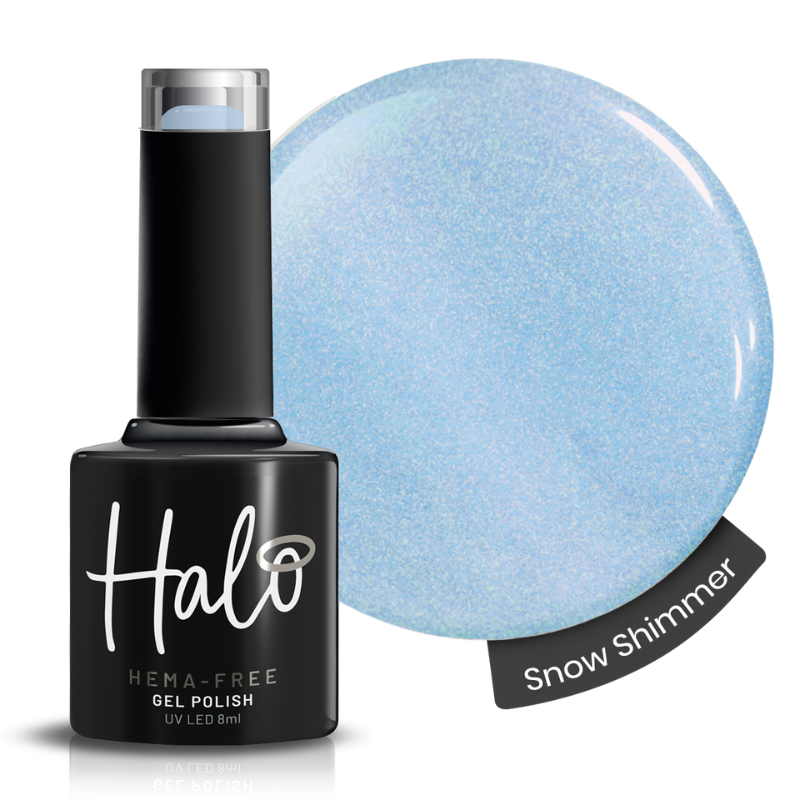 Halo Snow Shimmer – Gel Polish bleu poudré scintillant Pure Nails