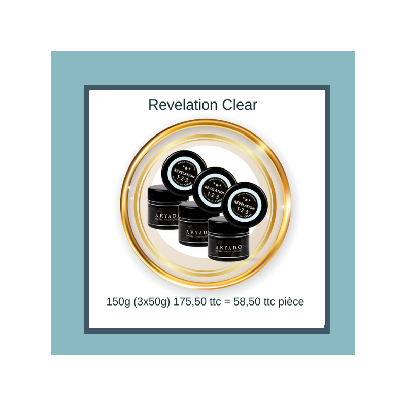 OFFRE Revelation Clear 150g (3X50G) 3en1 Akyado