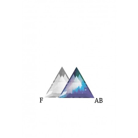 SWAROVSKI 10 Triangle AB (Crystal Bleu) (3x3mm)